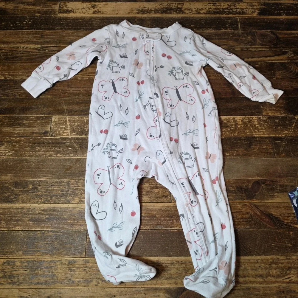 Baby Girl 9 Mo Bundle 7 pc Lot Sleeper Gown Pants Outfit Dress Bundle